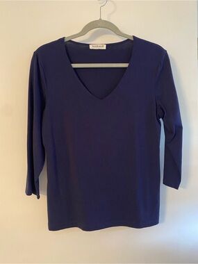 Kettlewell Deep Navy V-Neck 3/4 Length Sleeve Tee